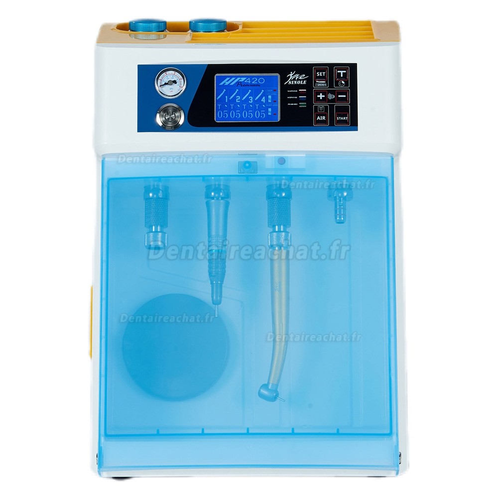 Dispositif de nettoyage et de lubrification des pièces à main dentaires